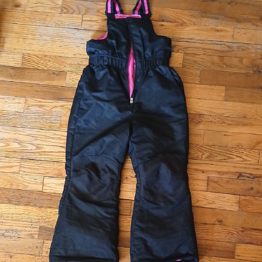 Swiss Tech Black and Pink Overalls for Winter Sports